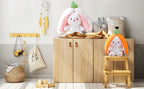 Soft Stuffed Bunny Reversible Zipper bag