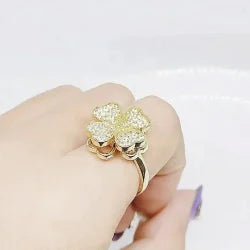 Flower Anxiety Spinner Rings Rotate Spinning Anti Worry Stress Relief Fidget  Rings