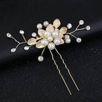 pack of 3 new high class women hair accessories pearl flower fancy hair pins